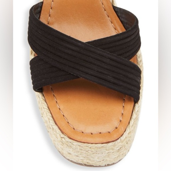 SCHUTZ Blisse Suede Wedge Sandals‎ Espadrilles Sz 11B - Picture 4 of 10